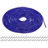 QUARKZMAN 4mm x 10m Corda Tubolare Strass Corda Cristallo Catena Strass Cristalli per Decorazione Fai Da Te Cucire Scarpe Maglioni Pantaloni Ginnastica, Blu Scuro, con Aghi