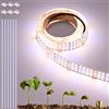 FOSUO Luce a LED per Piante 24V 5M 2100 LED Spettro Completo Alto PPFD 120W Flessibile Tagliabile e Autoadesiva Striscia LED per piante per la Crescita di Piantine, Vegetazione (con connettori)