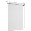 OBdeco - Tenda oscurante avvolgibile termica, senza viti, rivestimento argentato, protezione solare per finestre, montaggio a morsetti