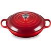 Le Creuset Tegame basso Evolution in ghisa vetrificata, Rotondo, diameter 30 cm, 3.2 l, Ciliegia, 21180300602430