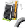 NAGARAKU 4D U Ciglia 0.07 C 13mm Nero Opaco Ventagli Compatte Volume Russo | Più Compatte Del Tipo W, Ventagli Ben Definiti Per Volume Uniforme Base Sottile Soffici Leggere Intenso Applicazione Rapida