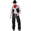 SMIFFYS Costume da cowboy, nero con pantaloni, Gilet, Cintura e Bandana Halloween