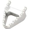 WOOSTAR Moto Pedale Largo Pedale Resto CNC Alluminio Sostituzione per Yaxiang Zuma Bosuer Dirt Pit Bike Argento