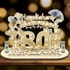 Herbst 80° compleanno regalo in denaro 2026 cartello in legno 80° compleanno donne uomini regali personalizzati per 80 anni decorazione di compleanno (80)