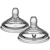 Tommee Tippee Tettarelle per biberon Natural Start, flusso medio, 6m+, 2 pezzi, attaccamento naturale, valvola anti-colica, silicone morbido