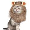 BOXOB Parrucca con Criniera di Leone per Gatto, Cappello con Criniera di Leone Morbida Parrucca Animali Costume Lavabile per Halloween Natale Pasqua Compleanno Festival Cosplay (Taglia M, Giallo)