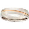 Beneto Anello Men´s Bicolor Wedding Ring Made of Steel SPP07 - Circuito: 67 mm sBE0487-67 Marca, Estándar, Metallo Non prezioso, Nessuna Pietra preziosa