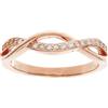 Beneto Anello Pink Gold Plated Silver Ring with AGG191 Crystals - Circuit: 50 mm sBE0436-50 Marca, Estándar, Metallo Non prezioso, Nessuna Pietra preziosa