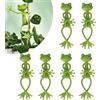 Galenecx 6 Pezzi Supporto per Piante a Forma di Rana, Versatile Riutilizzabili Regolabili Clip per Piante Rampicanti, Carino Stabili Cravatte Verdi, Regali da Giardinaggio, Rami di Plant da Legare