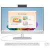 HP 24-cr0002sl All-in-One, AMD Ryzen 3 7320U, 8GB RAM LPDDR5, 512GB SSD NVMe, AMD Radeon Integrata, Display da 23,8 FHD IPS, Wi-Fi, Audio Integrato da 2W, Windows 11, Non è Touch, Bianco