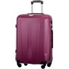 PUCCINI Valigetta rigida Parigi, bagaglio a mano, leggera, con 4 ruote, S-M-L-XL, rosso vivo, L, Valigia media