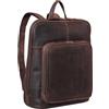 STILORD Dan Zaino Diario Pelle Borsa Porta PC 13,3 pollici Zaino Scuola Zainetto Donna Uomo Backpack Daypack Vintage in Vero Cuoio Colore:zamora - marrone