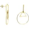 SOFIA MILANI - Orecchini da Donna in Argento 925 - Placcati in Oro - Orecchino Pendente a Cerchio Triangolo - E1511