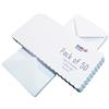 Craft UK Limited Crafts UK, 50 Biglietti e Buste smerlati, Colore: Bianco, Dimensioni: 12,7 x 12,7 cm, Cartoncino, White, 100 x 78 mm