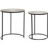 DKD Home Decor Set di 2 tavoli, standard