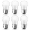 Flaspar Lampadina LED E27 a Sfera 5W Equivalenti a 40W, Lampadine a LED Luce Bianca Calda 3000k 430Lm, P45/G45 Lampadina forma di palla da Golf, Attacco Edison E27, Non Dimmerabile, confezione da 6