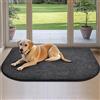 DOMUSTEX Zerbino Interno 80x120cm Semicerchio, Tappeto Antiscivolo e Lavabile in Lavatrice, Tappetino d'Ingresso Assorbenti per Cane, Corridoio, Bagno, Cucina
