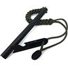 Ember Rock XXL Firesteel Fire Starter, acciarino con enorme barra in ferro cerio, accessorio per sopravvivenza, 152 mm x 12,7 mm, cordino in paracord, con raschietto multiuso, Verde militare