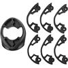 Culnflun Rondella per Bicicletta, Guarnizione per Manubrio, distanziale per sterzo Bici da Strada, rondella in plastica, per Pinarello F Series F8 F10 F12, Parte Nera