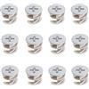 Mebamce 12pcs Mobili Connettore Cam Lock Raccordi 15mm x 11mm Cam Lock Dadi per Armadio Cassetto Comò Armadio Mobili Pannello Collegamento