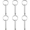 INCREWAY Pin a sgancio rapido, 6 pezzi Hardware a sgancio rapido in acciaio al carbonio Bimini Top Pin Marine Hardware (Dia 6mm*Lunghezza 45mm)