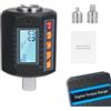 VISLONE Tester di torsione con display digitale Tester di torsione a chiave da 1/2'' e include adattatori per 3/8'' e 1/4'' con funzione di allarme 4 unità di torsione ad alta precisione