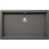 SCHOCK | Lavello Cucina Galaxy N100XLU 1 Vasca con Ganci Sottotop Inclusi,Materiale ®Cristadur, Silverstone, 730x430mm
