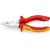 KNIPEX Pinza universale con testa a punta cromata isolante con, 08 26 145 T