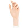 Tcwuzick 1 attrezzo per la pratica delle nail art trainer, mano sinistra, flessibile, per manicure, pratica protesi, mano per unghie (Mano sinistra chiara)