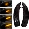 Kakulkomen 2 pezzi Indicatore di direzione dinamico LED per specchietto laterale indicatore lampeggiante luce sequenziale compatibile con Ford Fiesta MK6 VI/UK MK7 2008-17 B-Max 2012-17(giallo)