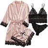 iSpchen Camicie da Notte da Donna,Abbigliamento da Notte Camicie da Notte Sexy Cami Top Camicia da Notte Vestaglia da Notte con Rifiniture in Pizzo Pigiameria Morbida e Confortevole con Elasticità