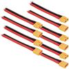 GTIWUNG 5 Pezzi XT60 Connettore Maschio con Cavo di Silicone 10cm 12AWG + 5 Pezzi XT60 Connettore Femmina con Cavo di Silicone 10cm 12AWG per Batteria RC Lipo FPV Drone