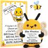 Pipihome Pocket Hug Ape, Carina Mini Ape Uncinetto Bambola, Regalis di Positive Peluche, Portafortuna Regali Divertenti, Regali Positivi per la Famiglia e Gli Amici (E)