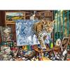 MOJIGE Puzzle da 1000 pezzi, puzzle per adulti, un puzzle sfidante, giochi per tutta la famiglia, regali per donne, regali per uomini, tema Mighty Leopard
