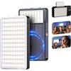 SEAEYES Luce magnetica per selfie 160 LED, luce per cellulare compatibile con MagSafe & Android, 2500-9000 K, dimmerabile, influencer, portatile, luce video professionale per vlog, trucco, TikTok, fotografia