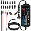 HOUHUI 2A 72W Adattatore di alimentazione regolabile DC 3V ~ 36V Adattatore universale commutabile AC/DC con indicatore LED della tensione e 5,5x2,5mm 16 punte, per elettronica domestica - 2000mA Max