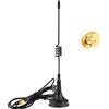 Vecys SMA Antenna 433 MHz Antenna 3dBi Adattatore Spina SMA 3m Cavo RG174 Base Magnetica