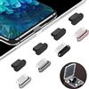 AUZOSL 8 pezzi USB C antipolvere 4 alluminio + 4 silicone Type C tappo protettivo compatibile con Samsung Galaxy S21 Ultra Xiaomi Redmi Note 11 Pro