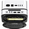 ORICO MiniLink Docking Station de 40 Gbps para Mac mini M4, USB4, caja SSD M.2 NVMe (hasta 8TB), con funda de aluminio, 2 x USB-A 480 Mbps, 3,5 mm TRS, diseñado para Mac mini M4, MacBook y Macs - M45P