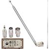 RUNCCI-YUN Antenna Telescopica DAB FM Radio Antenna AV Receiver Unbal F Male Adapter Telescopic Antenna and TV to F Connector 3 Kit