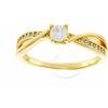 Brilio Silver Anello Charming Gold Plated Engagement Ring RI049Y - Circuit: 50 mm sBS2327-50 Marca, Estándar, Metallo Non prezioso, Nessuna Pietra preziosa