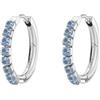 Brosway Orecchini Donna, Orecchini a Cerchio in Acciaio e Cubic Zirconia | Collezione DESIDERI - BEIE018