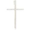 Brilio Silver Ornamento Elegant Silver Pendant with Zircons Cross PT66W sBS2226 Marca
