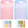 KQDRAVINE 2 raccoglitore documenti, cartelle portadocumenti, raccoglitore con 13 scomparti ed etichetta colorata, cartella portadocumenti a4, organizer documenti rosa e blu per ufficio scuola e uso domestico