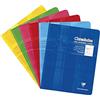 Clairefontaine 3793C Un Quaderno Agrafé clairefontaine - 17x22 cm - 32 pagine Double a righe 3 mm Intera righe - Papier Blanc 90 g - copertina in carta laminata colore casuale