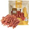 MERSJO crocchette per cani - 92% alto contenuto di carne, Senza Cereali e Zuccheri, Supplemento giornaliero per cani, aiuto naturale alla masticazione, strisce di anatra morbida, 500g