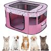 EUBSWA Recinto per cuccioli, 80x60x55cm Recinto per animali domestici per cani, gatti, conigli e piccoli animali per interni ed esterni