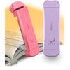 HIONXMGA Set di 2 Lampade da Lettura per Libro 7 LED,Luci per Lettura Libri a Letto Ricaricabili Portatili con Clip,3 Temperature Colori,Luminosità Regolabile in modo continuo per Studio