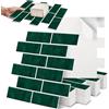 OJTOJT Adesivi per piastrelle, 3D, autoadesivi, 10 pezzi, per cucina, per soggiorno, camera da letto, cucina, bagno (Verde)