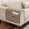MiOYOOW Portaoggetti per Divano, 50 x 90 cm Antiscivolo Organizzatore per Bracciolo con 6 Tasche, Tasca Porta Telecomando da Appendere Stoffa da Bracciolo Divano, per Riviste, Libri, Occhiali, Cellulare